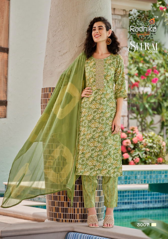 Seerat Vol 3 By Radhika Readymade Designer Salwar Suits 
